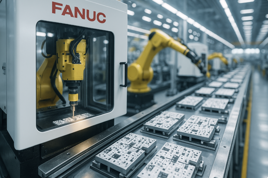FANUC CNC manufacurting Dapatech thermal compensation system Manufacturing